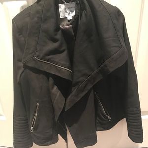 Real Leather Suede Motorcycle Jacket